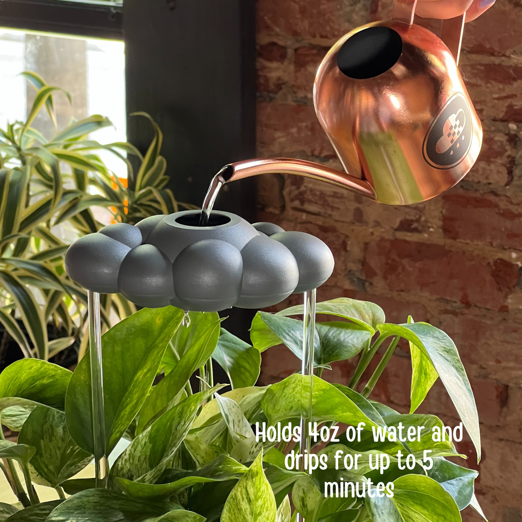 Stormy Dripping Rain Cloud with Glow in the Dark Moon Charm