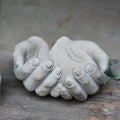 Hand-Shaped Concrete Planters