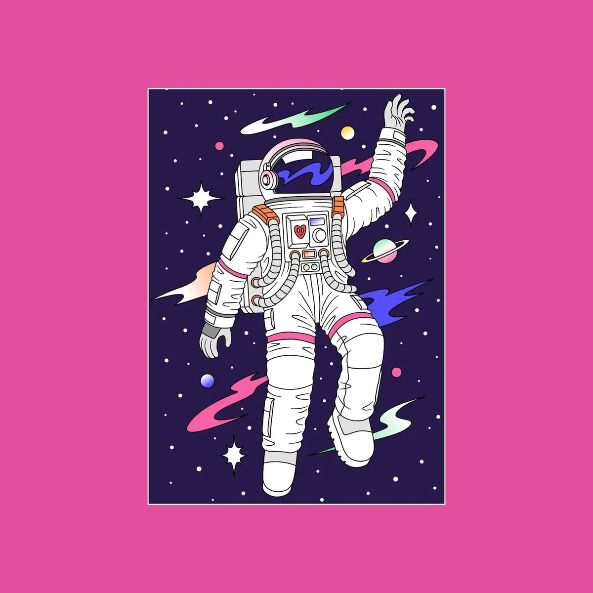 Astronaut 99 Piece Mini Jigsaw Puzzle Puzzledly