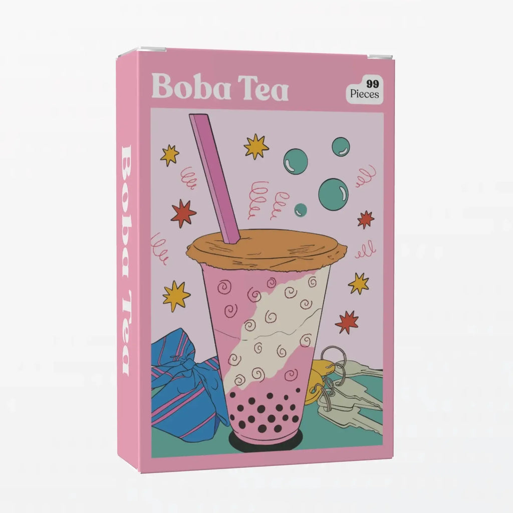 Boba Tea 99 Piece Mini Jigsaw Puzzle Puzzledly