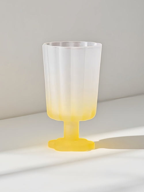 Hand Blown Petal Goblets - Cute Whimsical Colored Wine Glasses