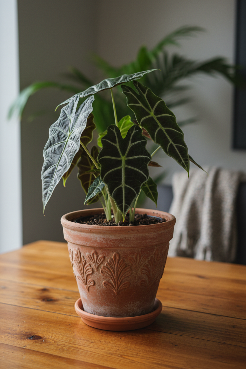 Alocasia Polly 'African Mask' - 6" Pot - NURSERY POT ONLY