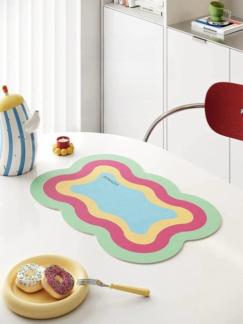 Dopamine Scalloped-edge Placemat Set Of 4 Pcs for Whimsical Table