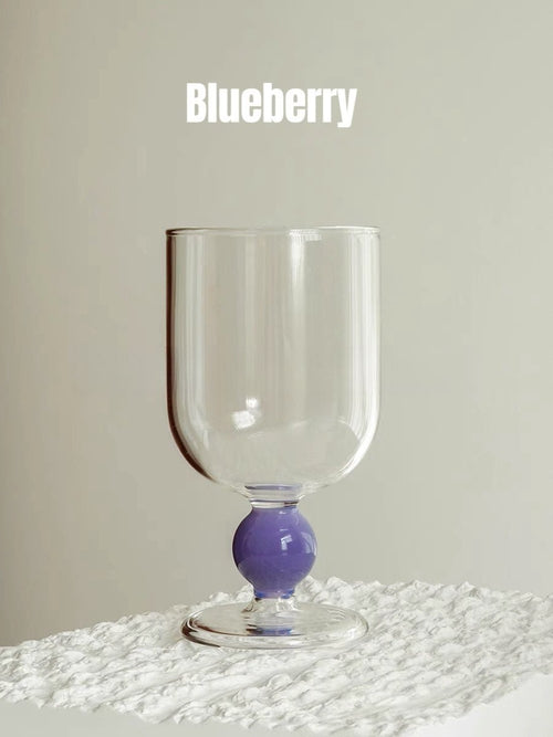 Gumballs Wine Glass - Eclectic Whimsical Coloured Cocktail Glasses