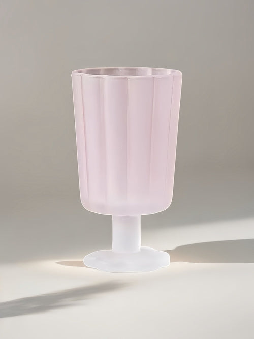 Hand Blown Petal Goblets - Cute Whimsical Colored Wine Glasses