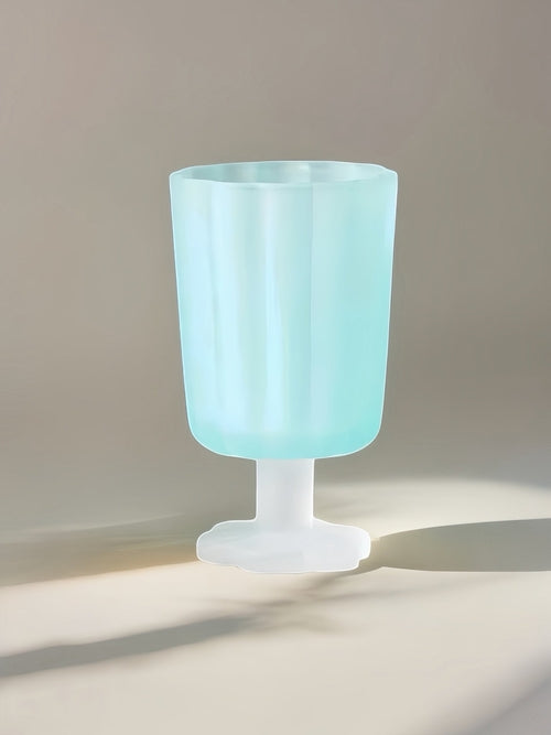 Hand Blown Petal Goblets - Cute Whimsical Colored Wine Glasses