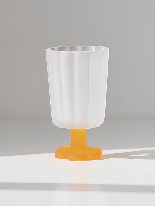 Hand Blown Petal Goblets - Cute Whimsical Colored Wine Glasses