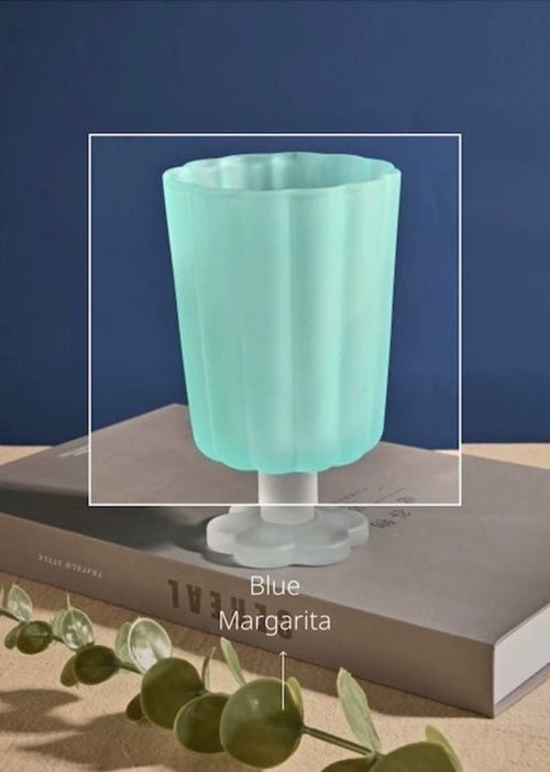 Hand Blown Petal Goblets - Cute Whimsical Colored Wine Glasses