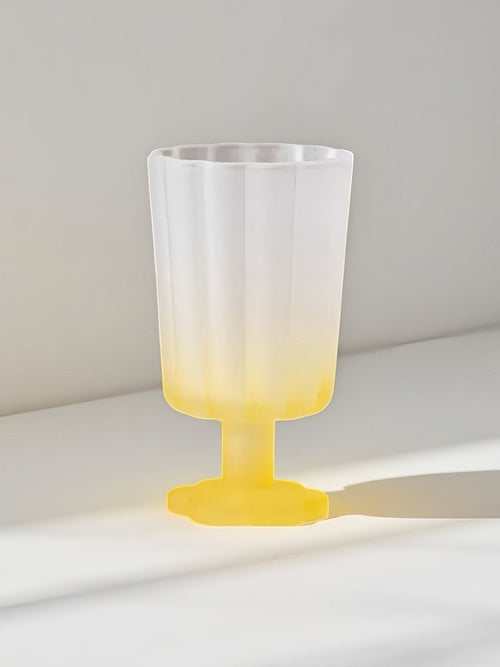 Hand Blown Petal Goblets - Cute Whimsical Colored Wine Glasses