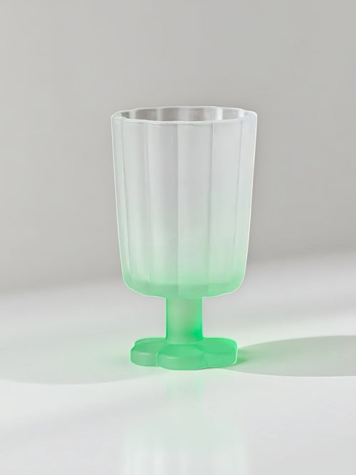Hand Blown Petal Goblets - Cute Whimsical Colored Wine Glasses
