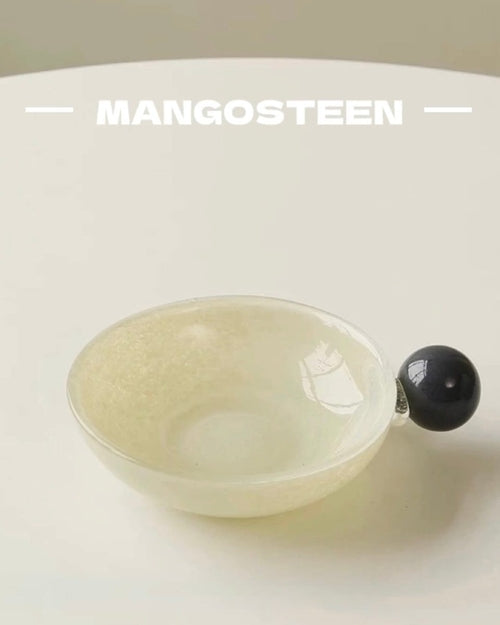 Handblown Bonbon Whimsical Salad Snack Desert Bowl, Eclectic