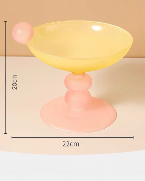 Jelly Bean Footed Tray Fruit Bowl - Whimsical Dopamine Table Setting
