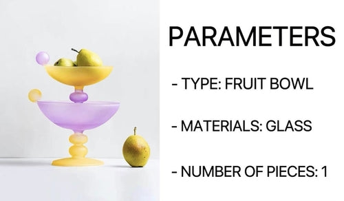 Jelly Bean Footed Tray Fruit Bowl - Whimsical Dopamine Table Setting