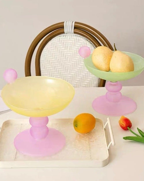 Jelly Bean Footed Tray Fruit Bowl - Whimsical Dopamine Table Setting