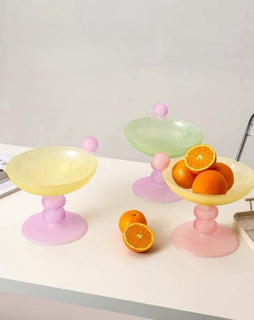 Jelly Bean Footed Tray Fruit Bowl - Whimsical Dopamine Table Setting