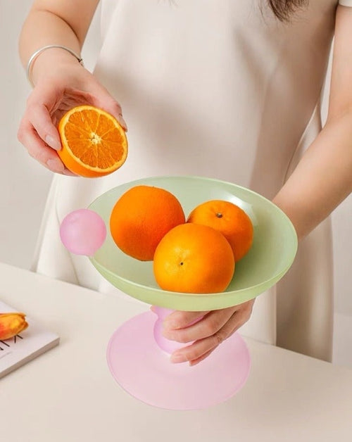 Jelly Bean Footed Tray Fruit Bowl - Whimsical Dopamine Table Setting