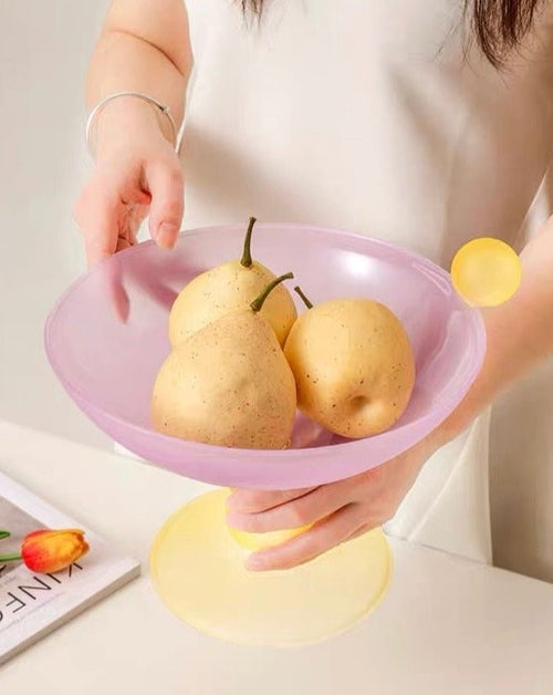 Jelly Bean Footed Tray Fruit Bowl - Whimsical Dopamine Table Setting