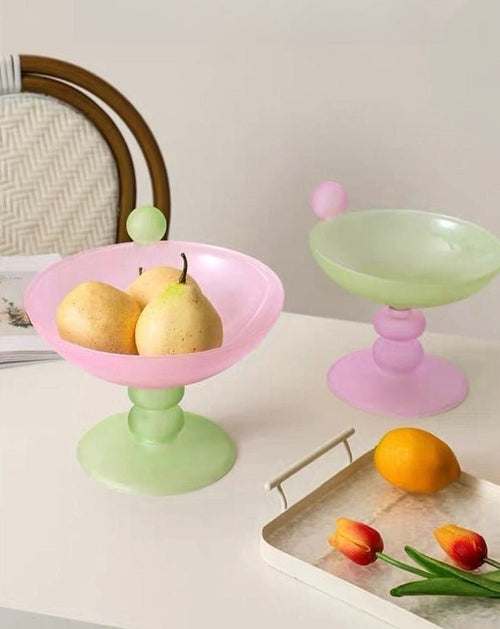 Jelly Bean Footed Tray Fruit Bowl - Whimsical Dopamine Table Setting